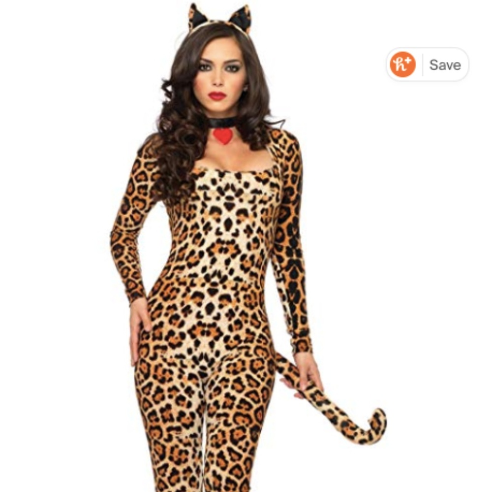 3 Piece Sexy Cougar Cat Halloween Costume